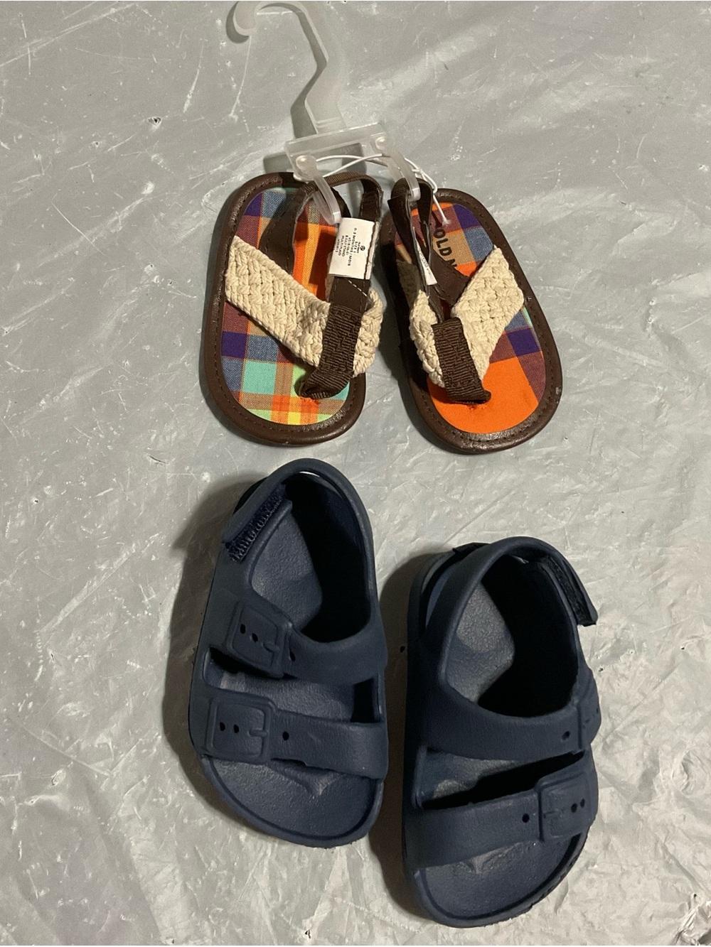 Kids Navy Blue Closed-Toe Sandals - Comfortable Everyday Wear